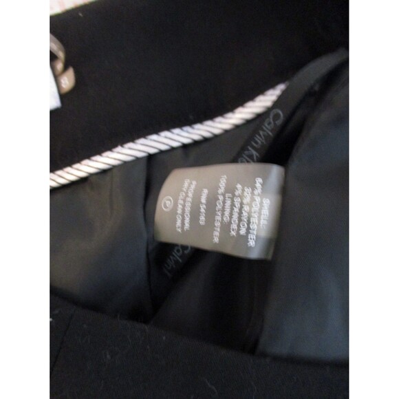 Calvin Klein Skirt women's Size 8 Black Back Slit Lined - Picture 4 of 6